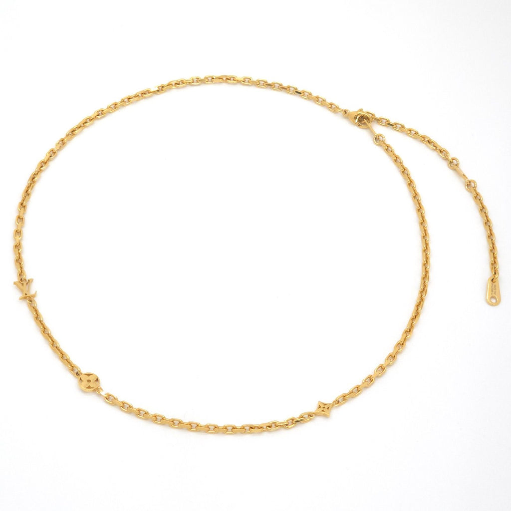 Louis Vuitton Chain LV Yours Gold Colored Metal Length 55.7 LV Signature