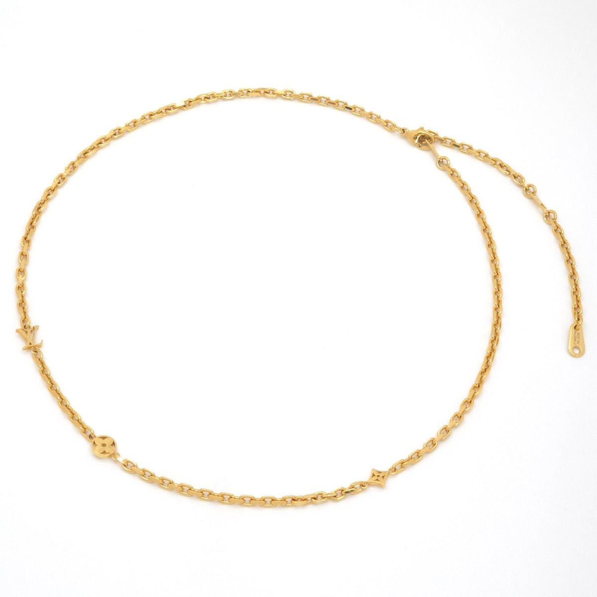 Louis Vuitton Chain LV Yours Gold Colored Metal Length 55.7 LV Signature