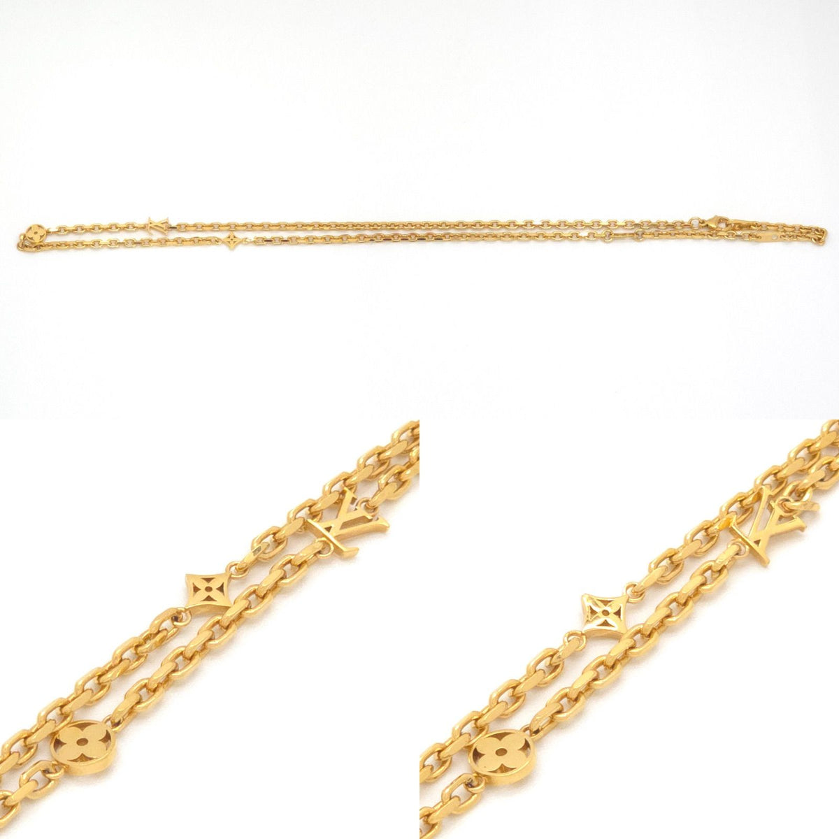 Louis Vuitton Chain LV Yours Gold Colored Metal Length 55.7 LV Signature — view 4