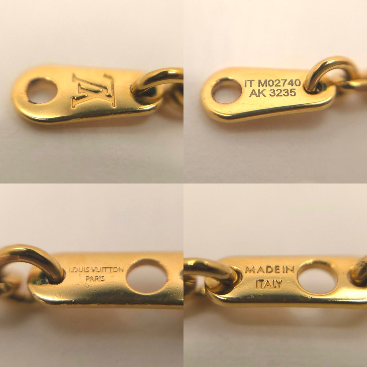 Louis Vuitton Chain LV Yours Gold Colored Metal Length 55.7 LV Signature — view 6