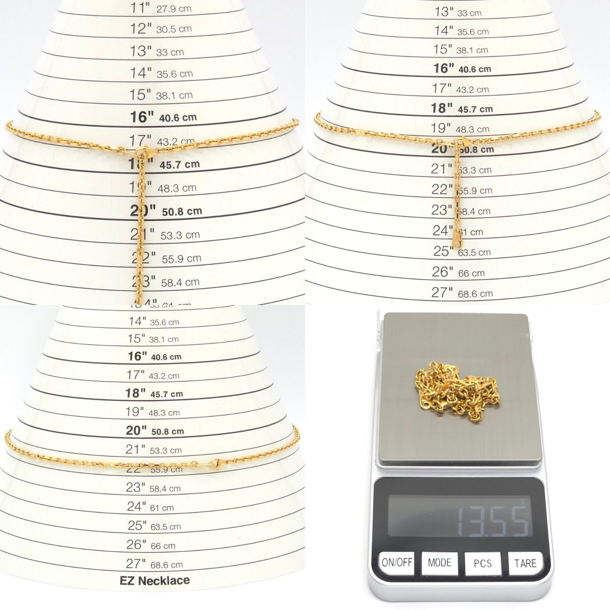 Louis Vuitton Chain LV Yours Gold Colored Metal Length 55.7 LV Signature — view 8
