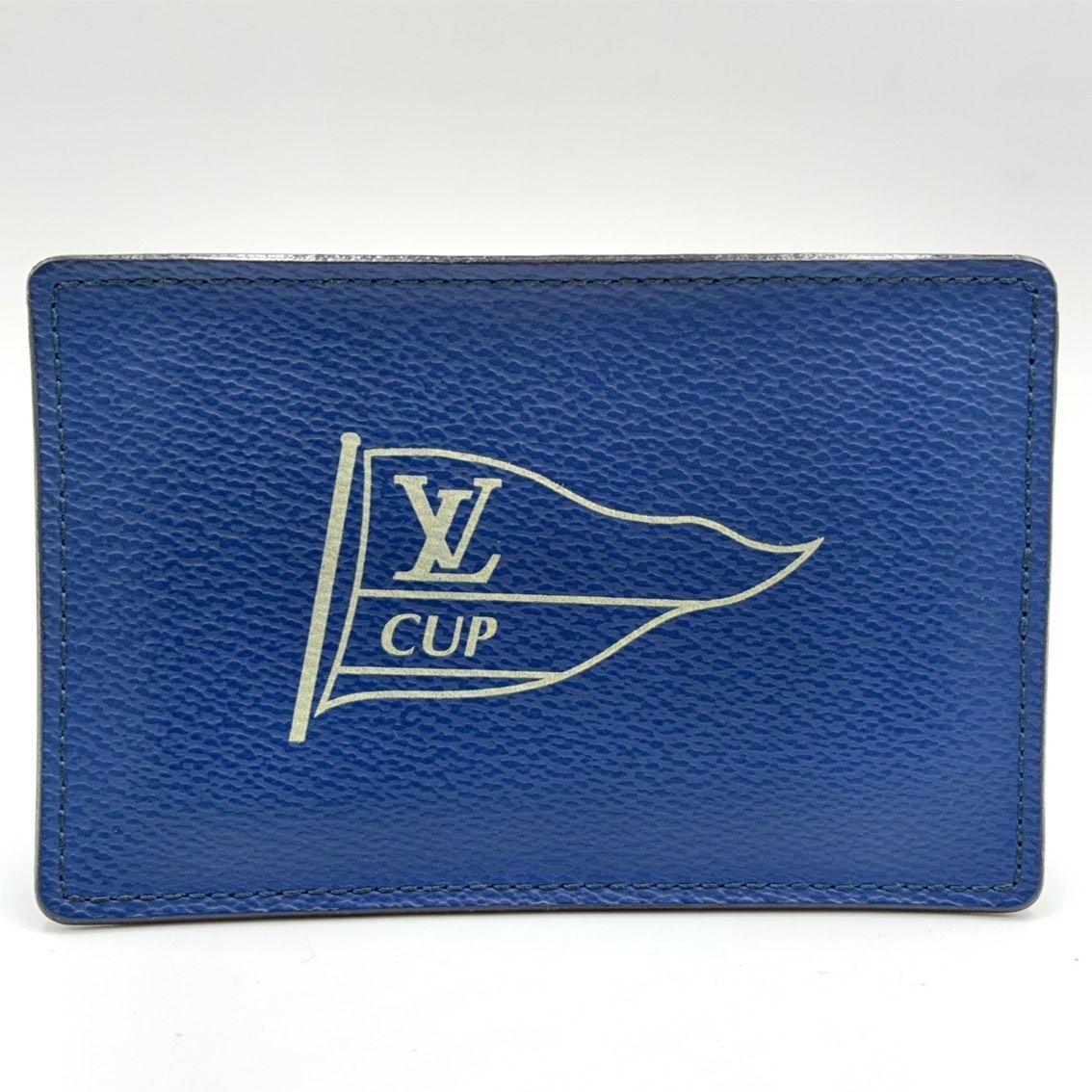 Louis Vuitton LV Cup Limited Leather Navy Card Case