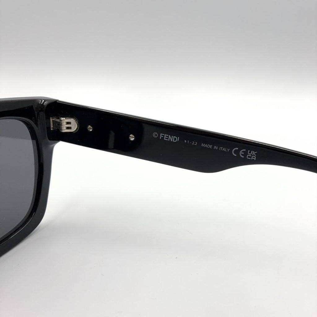 Fendi Graphy Acetate Gray Black Sunglasses Eyewear — view 5