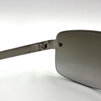 Gucci Interlocking G Logo Acetate Metal Gray Silver Black Sunglasses Eyewear — view 8
