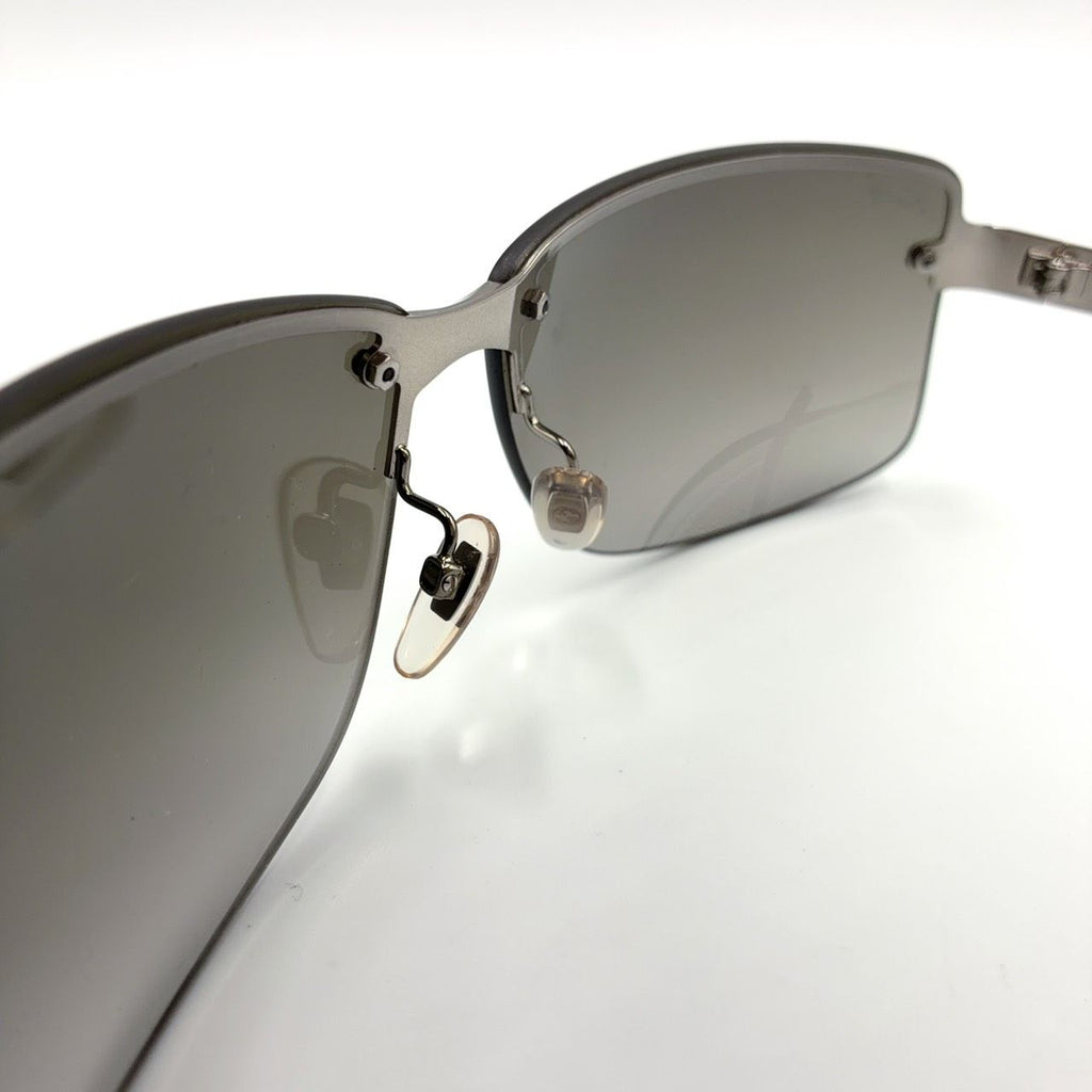 Gucci Interlocking G Logo Acetate Metal Gray Silver Black Sunglasses Eyewear — view 7