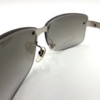Gucci Interlocking G Logo Acetate Metal Gray Silver Black Sunglasses Eyewear — view 7
