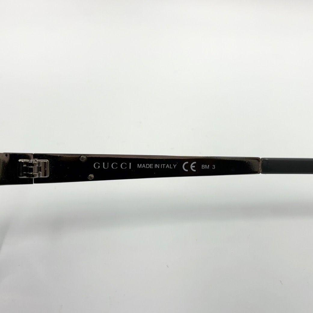 Gucci Interlocking G Logo Acetate Metal Gray Silver Black Sunglasses Eyewear — view 5