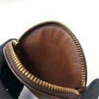 Louis Vuitton Porte Monnaie Rond Monogram Brown Coin Purse Gold — view 5
