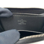 Louis Vuitton Zippy Coin Purse Taiga Ardoise Leather Black Wallet Silver — view 4