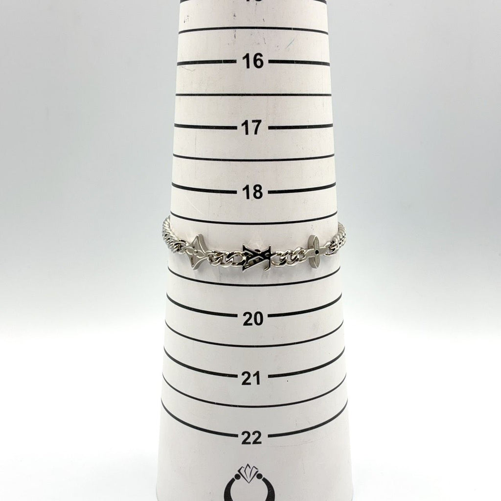 Louis Vuitton Monogram Low Metal Silver Bracelet — view 7