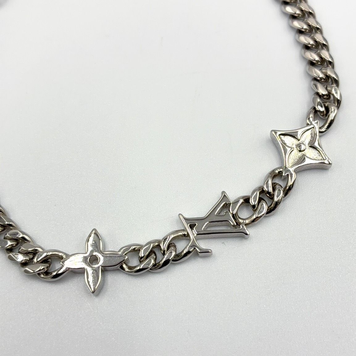 Louis Vuitton Monogram Low Metal Silver Bracelet — view 2