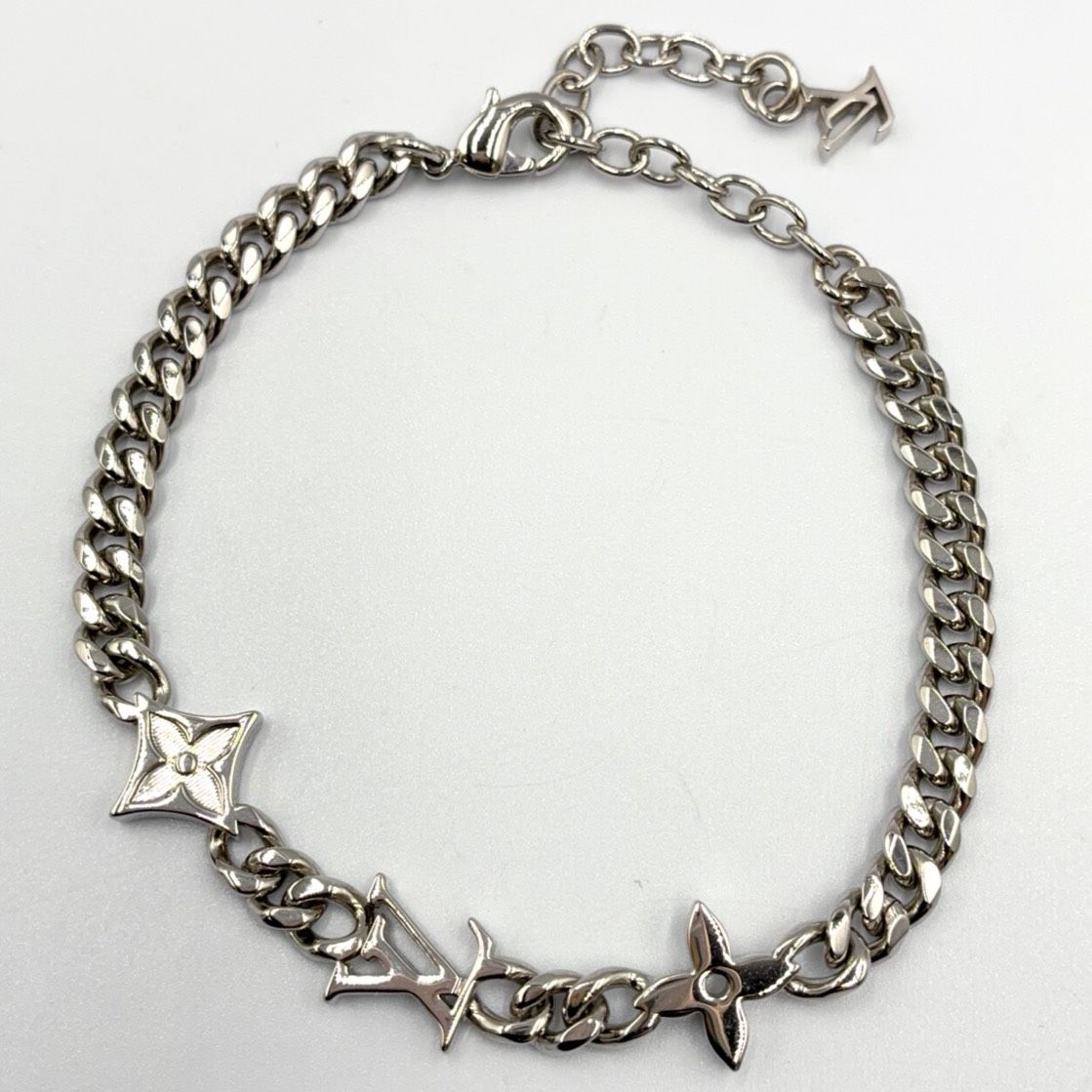 Louis Vuitton Monogram Low Metal Silver Bracelet