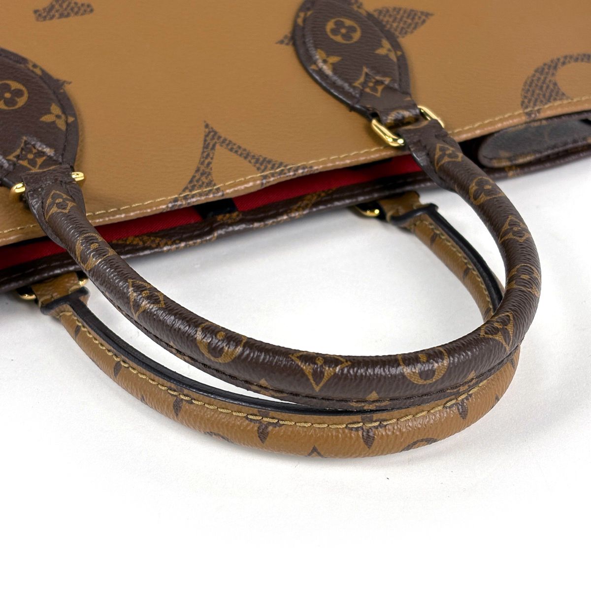 Louis Vuitton On The Go MM Tote Bag 2-Way Monogram Reverse Brown — view 6