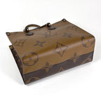 Louis Vuitton On The Go MM Tote Bag 2-Way Monogram Reverse Brown — view 2