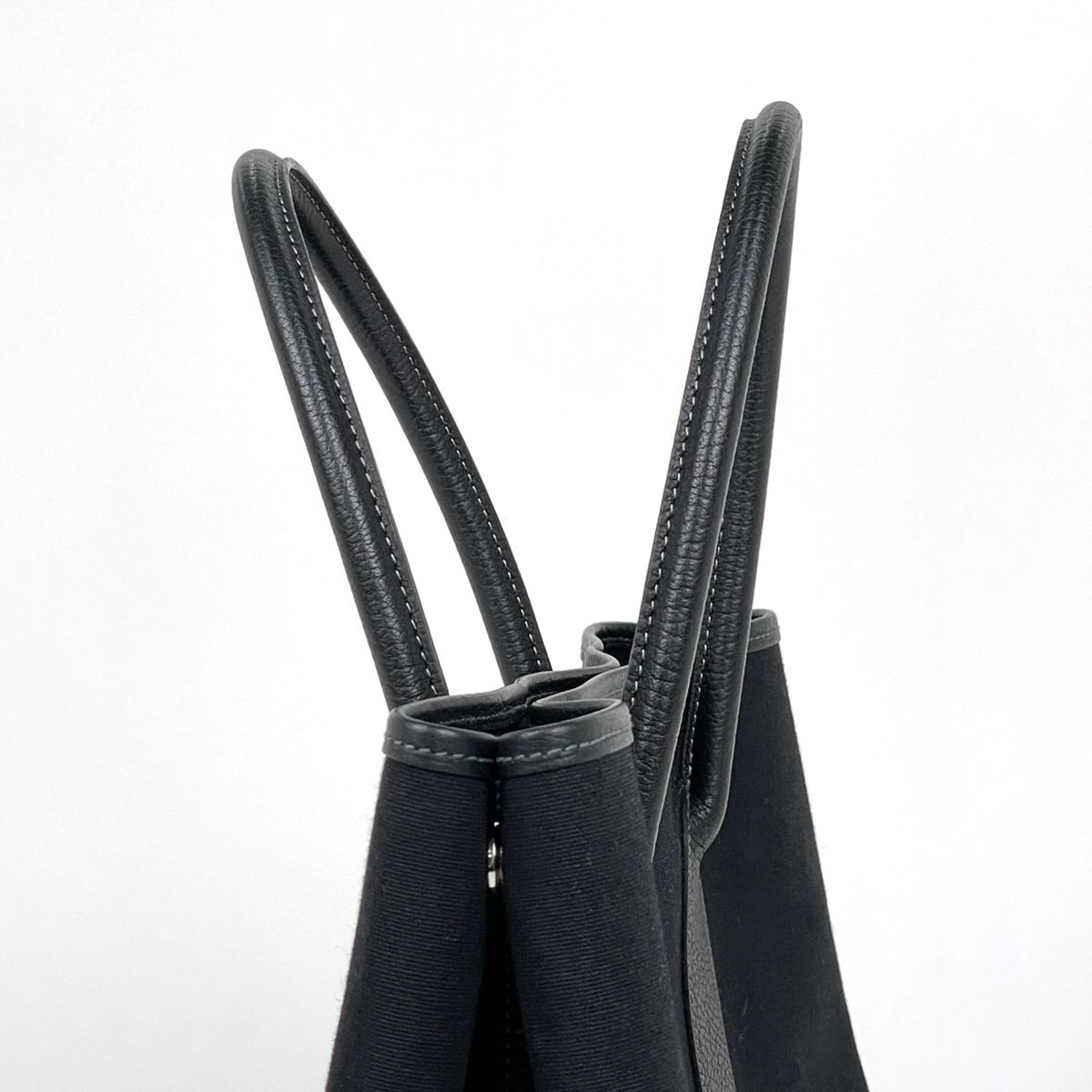 Hermes Tote Bag Garden Party PM Toile Officier Black — view 5