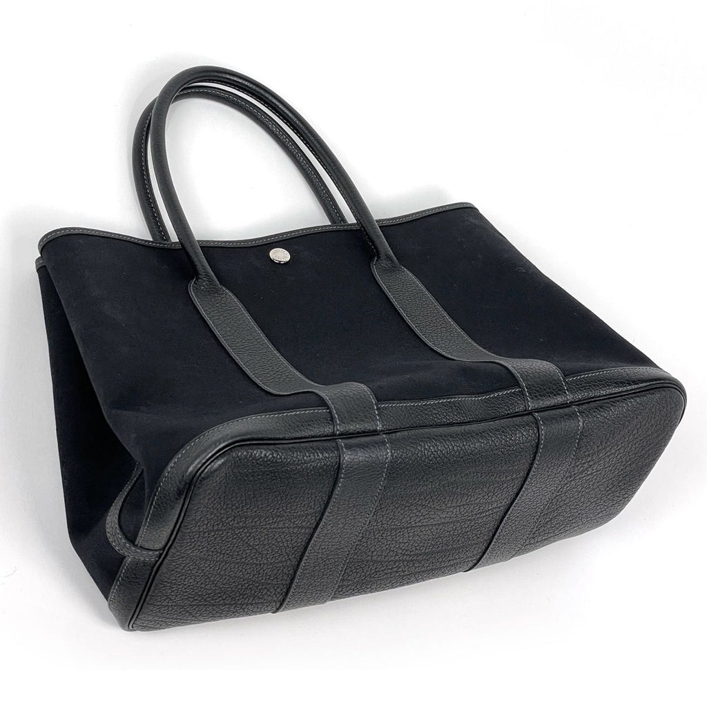Hermes Tote Bag Garden Party PM Toile Officier Black — view 2