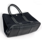 Hermes Tote Bag Garden Party PM Toile Officier Black — view 2