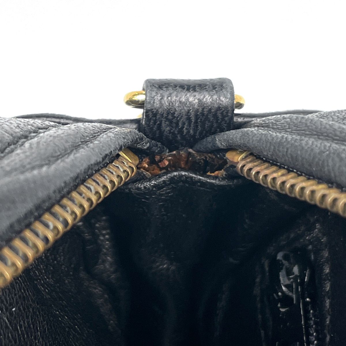 Chanel Shoulder Bag CC Logo Fringe Tassel Leather Black — view 6