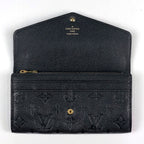 Louis Vuitton Portefeuille Sarah Wallet Bifold Monogram Empreinte Noir — view 7