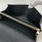 Louis Vuitton Portefeuille Sarah Wallet Bifold Monogram Empreinte Noir — view 5
