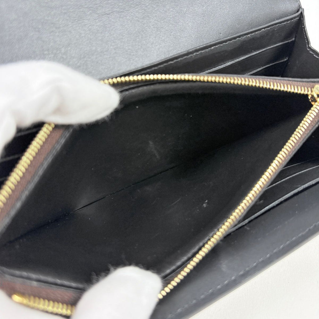 Louis Vuitton Portefeuille Sarah Dauphine Wallet Monogram Reverse Brown — view 6