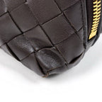 Bottega Veneta Makeup Pouch Intrecciato Leather Brown — view 3