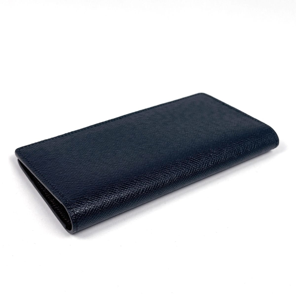 Louis Vuitton Portefeuille Brazza NM Wallet Bicolor Taiga Navy Bordeaux — view 2