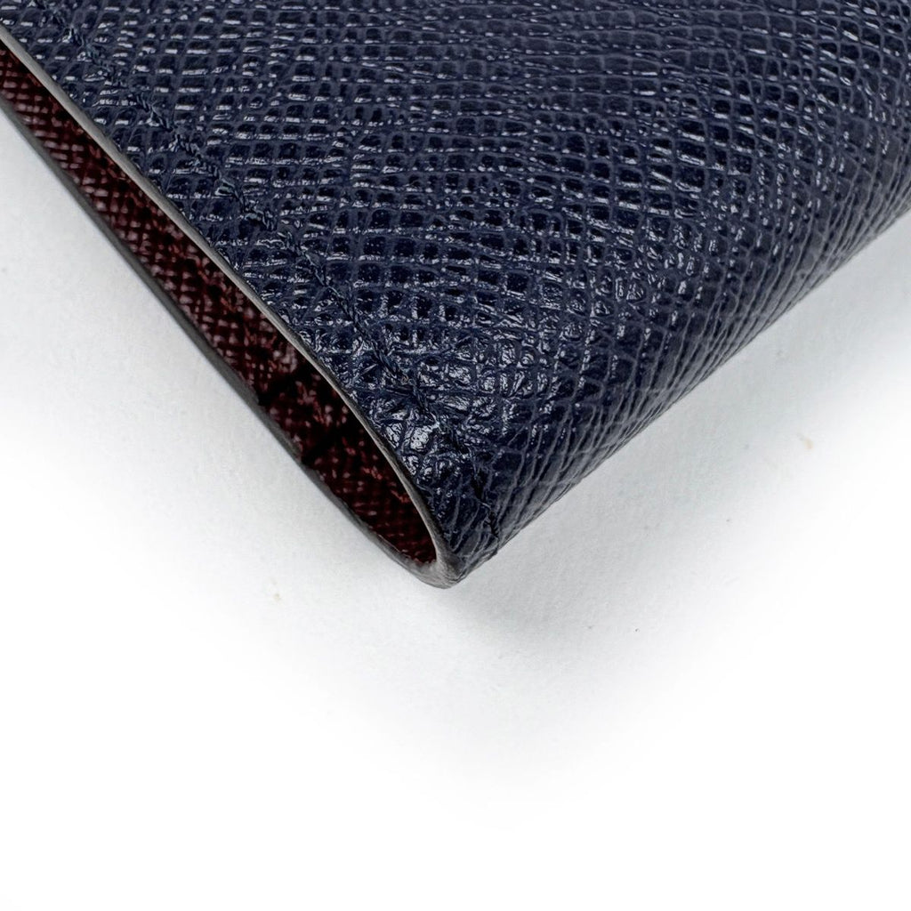 Louis Vuitton Portefeuille Brazza NM Wallet Bicolor Taiga Navy Bordeaux — view 3