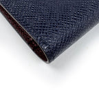 Louis Vuitton Portefeuille Brazza NM Wallet Bicolor Taiga Navy Bordeaux — view 3