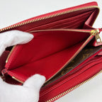 Louis Vuitton Zippy Wallet Retiro Round Zip Monogram Brown Cerise — view 5
