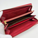 Louis Vuitton Zippy Wallet Retiro Round Zip Monogram Brown Cerise — view 4