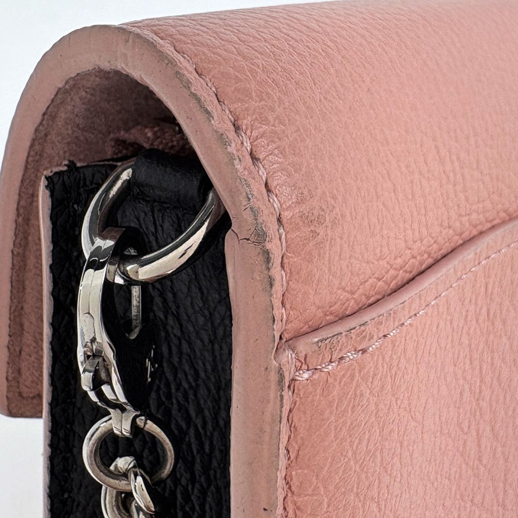 Louis Vuitton Pochette Lockme Chain Shoulder Bag 2-Way Leather Rose Valley — view 5