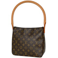 Louis Vuitton Looping MM Shoulder Bag Monogram Brown