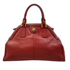 Gucci Handbag Medium Top Handle Tote Bordeaux Cat Head Leather — view 3