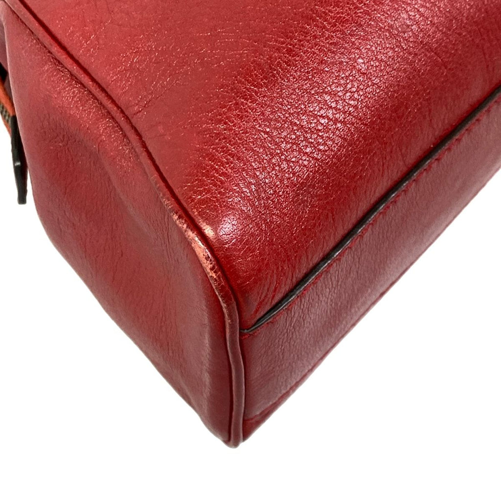 Gucci Handbag Medium Top Handle Tote Bordeaux Cat Head Leather — view 6