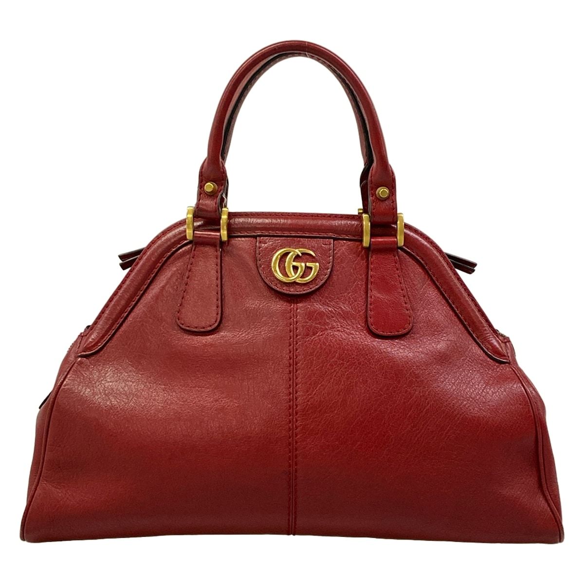 Gucci Handbag Medium Top Handle Tote Bordeaux Cat Head Leather