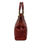 Gucci Handbag Medium Top Handle Tote Bordeaux Cat Head Leather — view 2