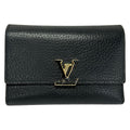 Louis Vuitton Trifold Wallet Capucines Portefeuille Compact Noir Hot Pink
