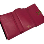 Louis Vuitton Trifold Wallet Capucines Portefeuille Compact Noir Hot Pink — view 3