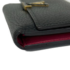 Louis Vuitton Trifold Wallet Capucines Portefeuille Compact Noir Hot Pink — view 6