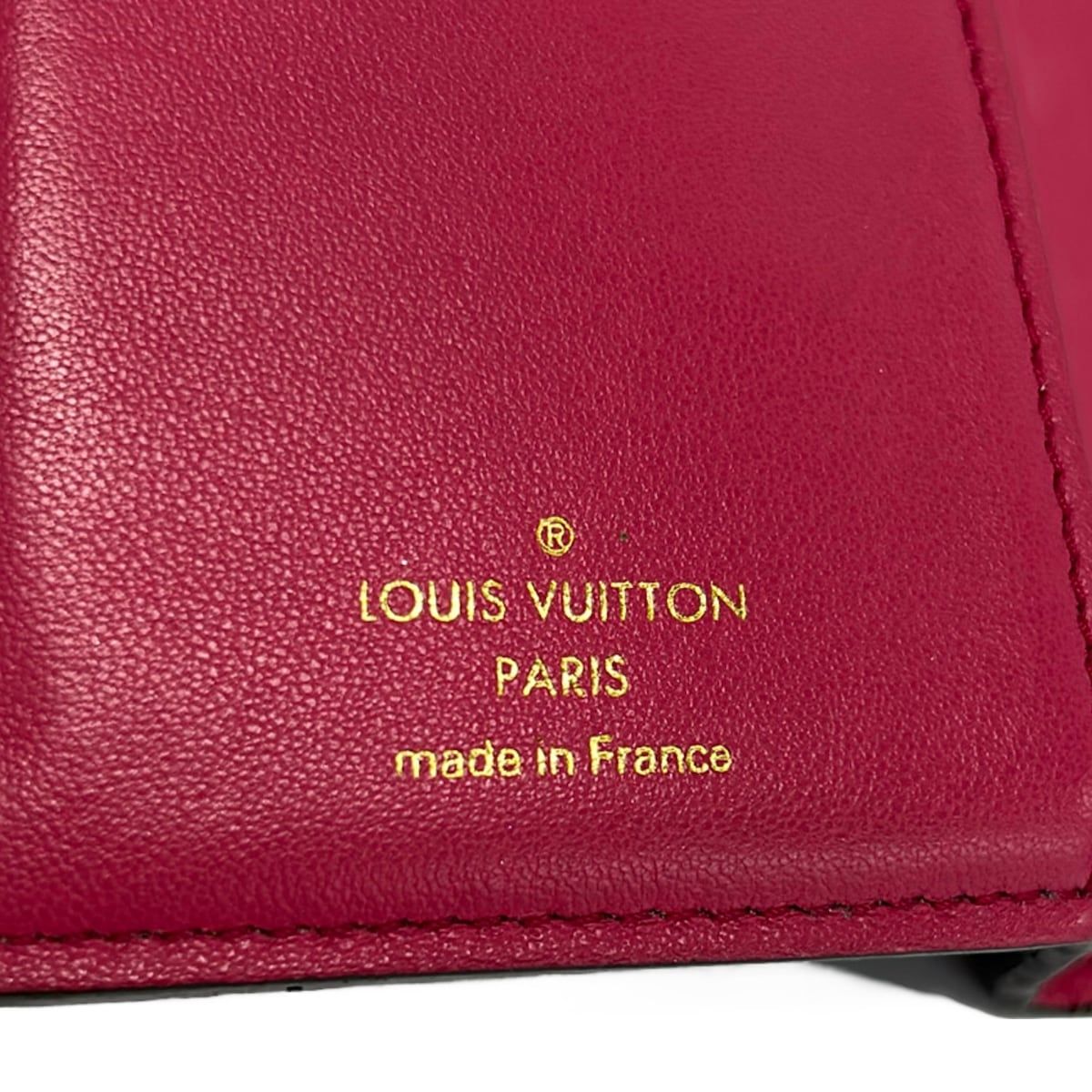 Louis Vuitton Trifold Wallet Capucines Portefeuille Compact Noir Hot Pink — view 5