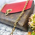 Louis Vuitton Saint Placide Chain Shoulder Bag Monogram Red — view 5