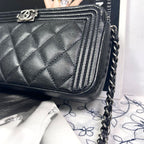 Chanel Chain Wallet Caviar Leather Shoulder Bag — view 5