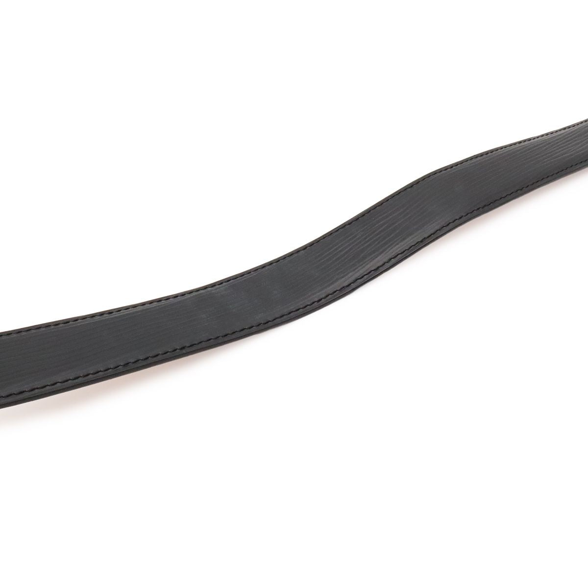 Louis Vuitton Epi Ceinture Classic Belt Noir Black Silver 90 — view 5
