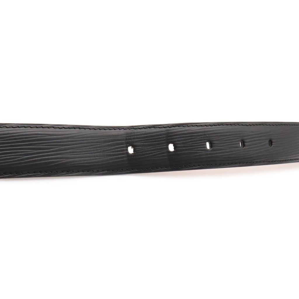 Louis Vuitton Epi Ceinture Classic Belt Noir Black Silver 90 — view 6