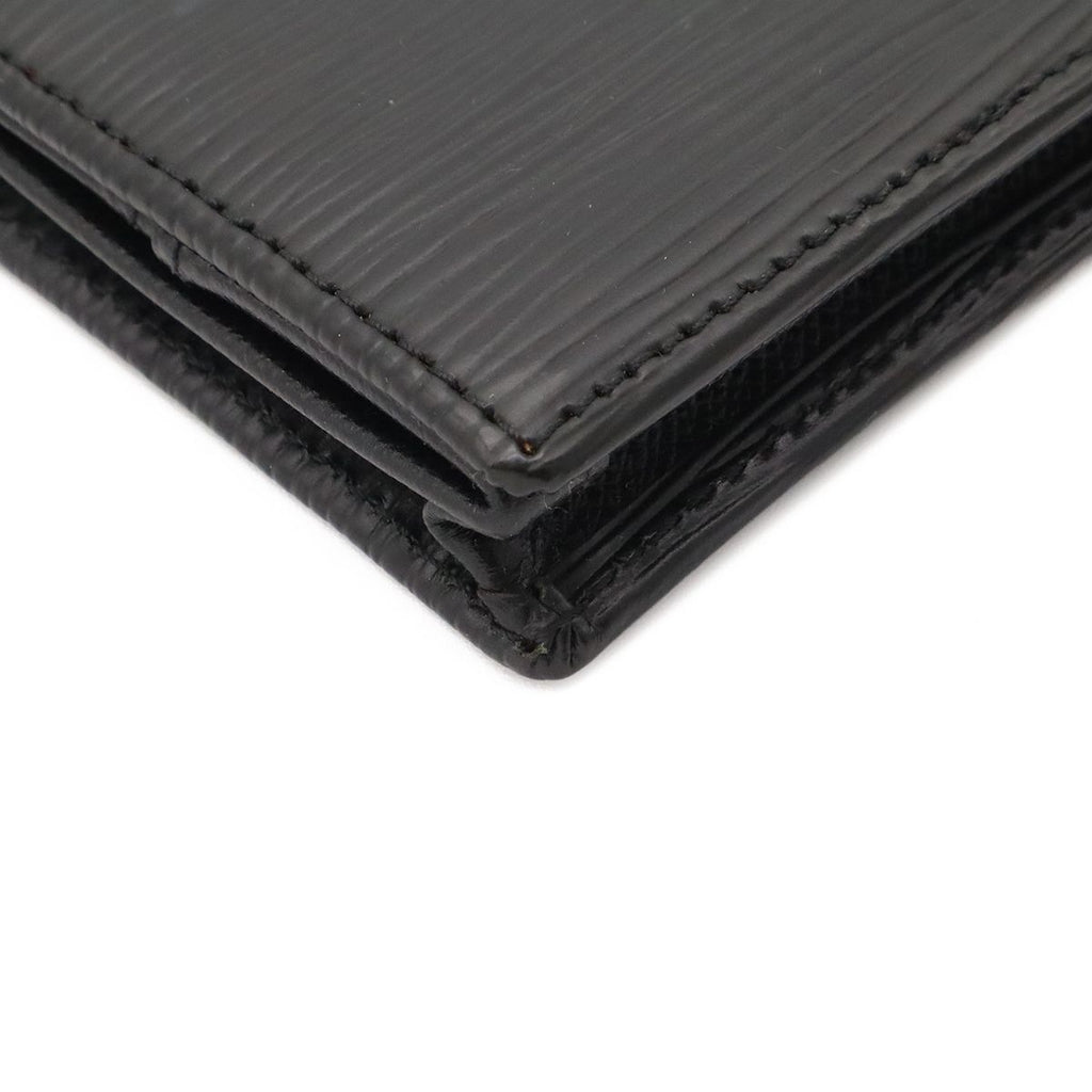 Louis Vuitton Epi Porte Monnaie Boite Coin Purse Square Shape Leather Noir Black — view 3