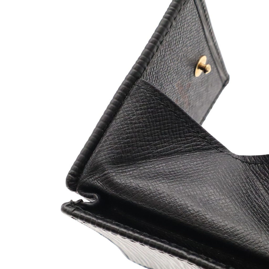 Louis Vuitton Epi Porte Monnaie Boite Coin Purse Square Shape Leather Noir Black — view 5