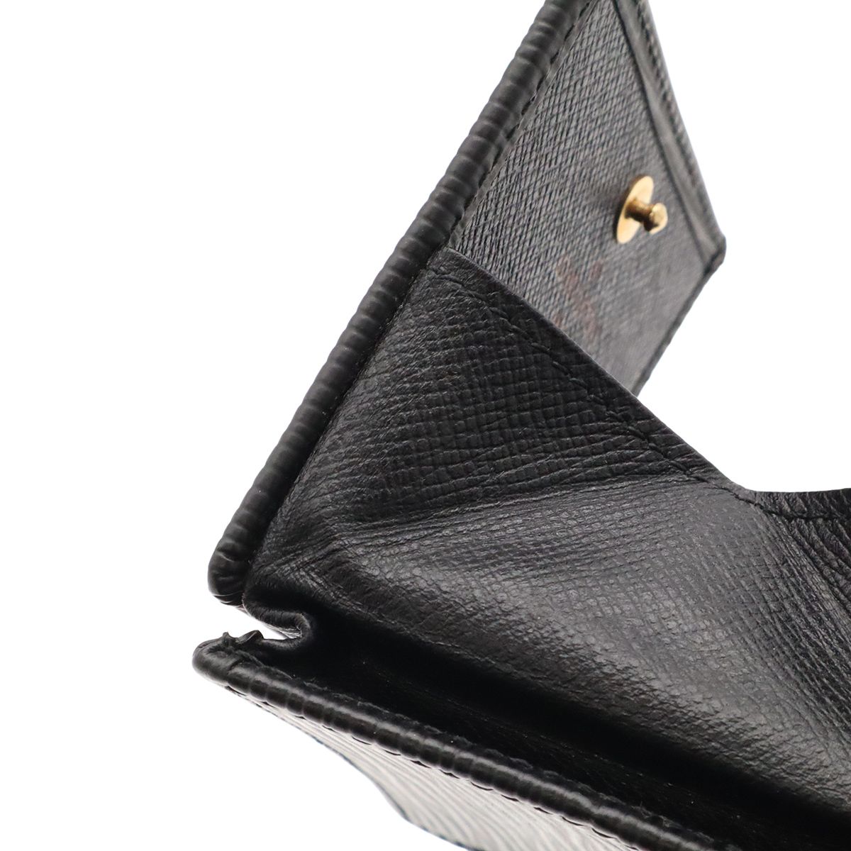Louis Vuitton Epi Porte Monnaie Boite Coin Purse Square Shape Leather Noir Black — view 5