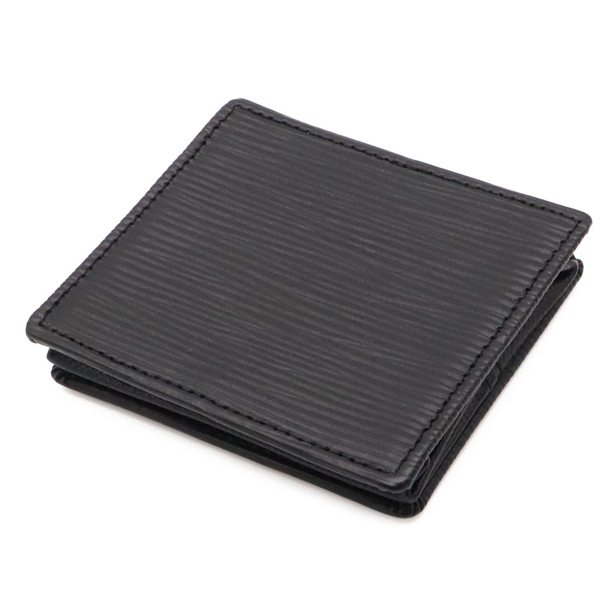 Louis Vuitton Epi Porte Monnaie Boite Coin Purse Square Shape Leather Noir Black — view 2