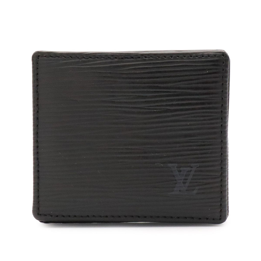 Louis Vuitton Epi Porte Monnaie Boite Coin Purse Square Shape Leather Noir Black